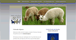 Desktop Screenshot of littlecirclefarmalpacas.com